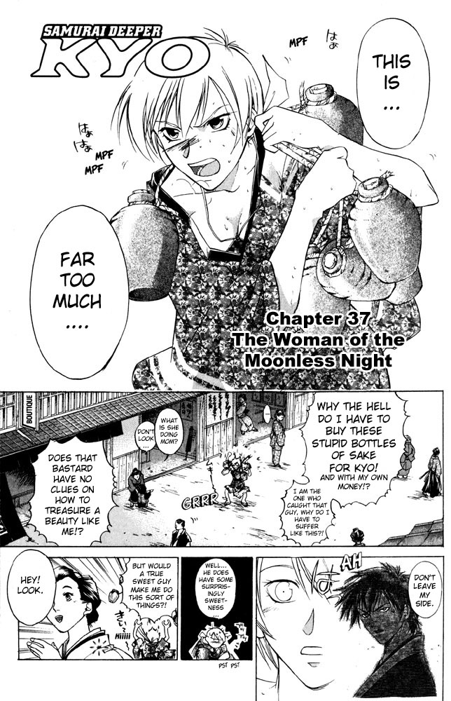 Samurai Deeper Kyo Chapter 37 page 1 - Chapter 37: The Woman of the Moonless Night