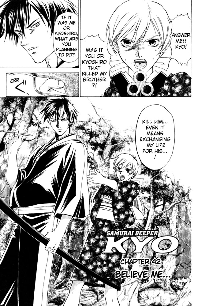 Samurai Deeper Kyo Chapter 42 page 2 - Chapter 42: Believe Me...