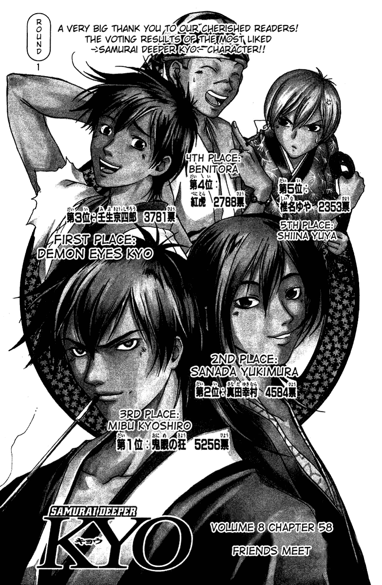 Samurai Deeper Kyo Chapter 58 page 3 - Chapter 58: Friends Meet