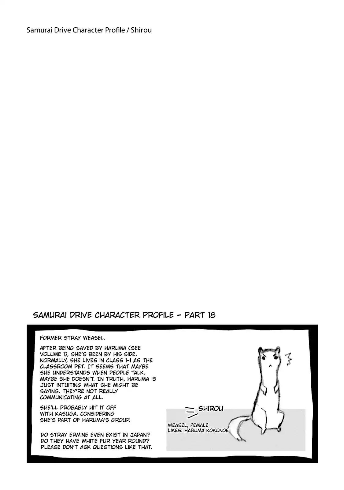Samurai Drive Chapter 17.6 page 3 - Vol.4 Afterword