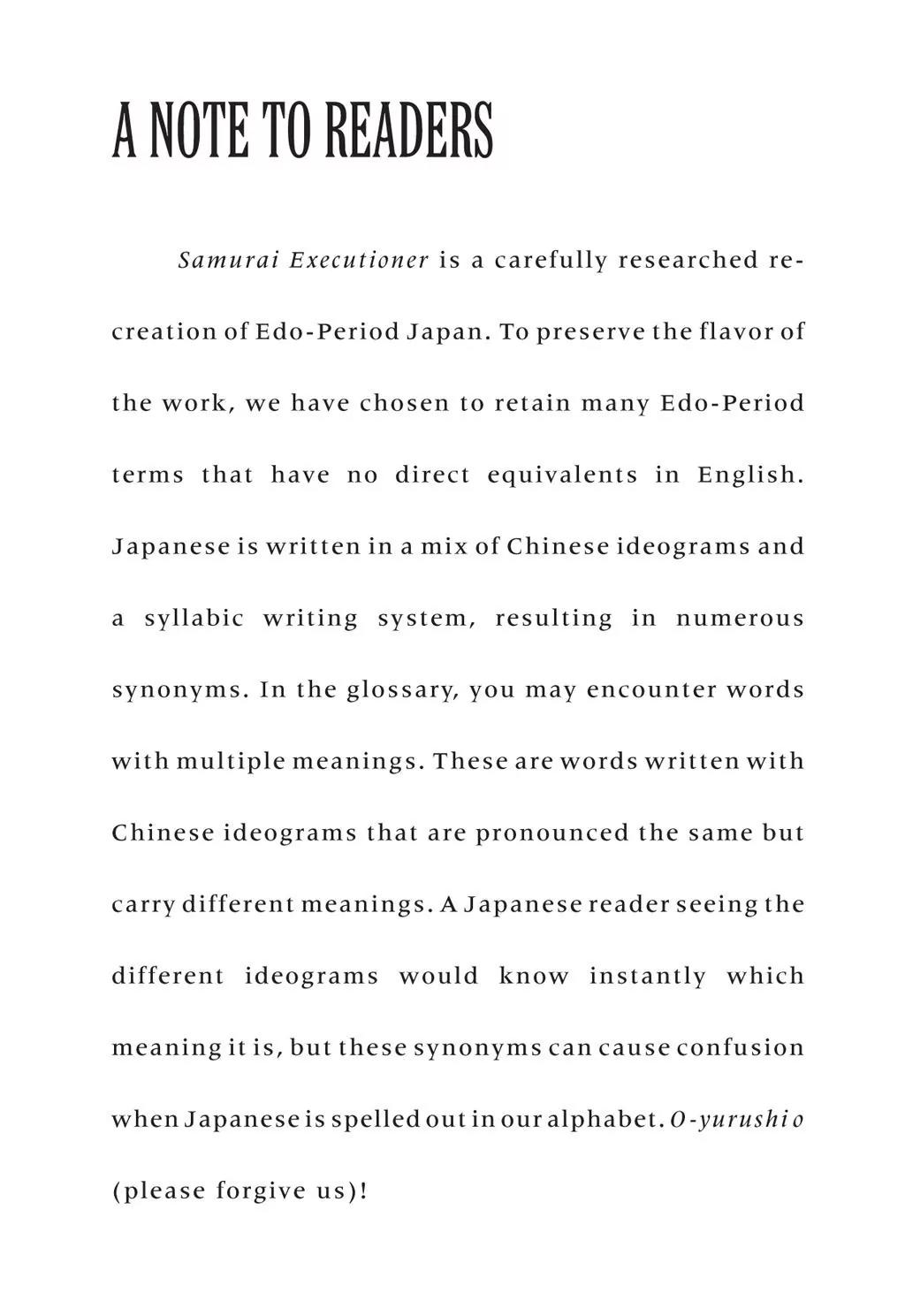 Samurai Executioner Chapter 6 page 6 - Chapter 6