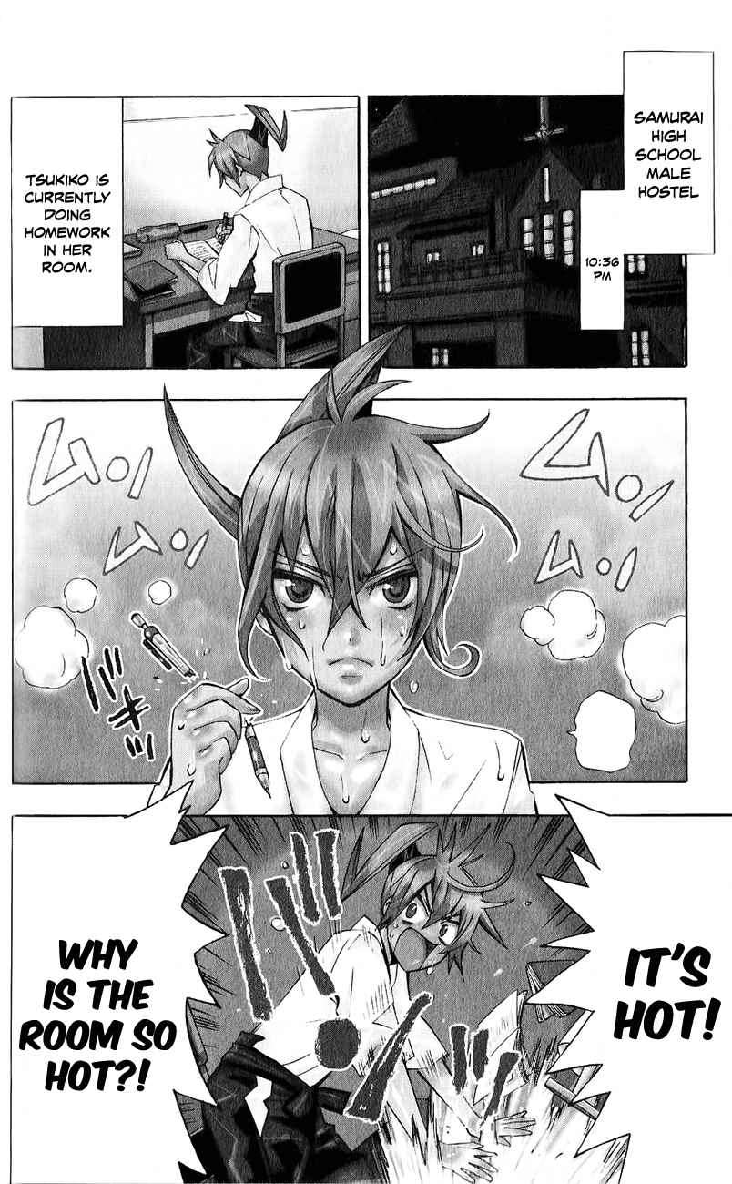Samurai High School Chapter 7.2 page 3 - Chapter 7 v2 : Tsukiko, The Young Master, And The Crimson Apple