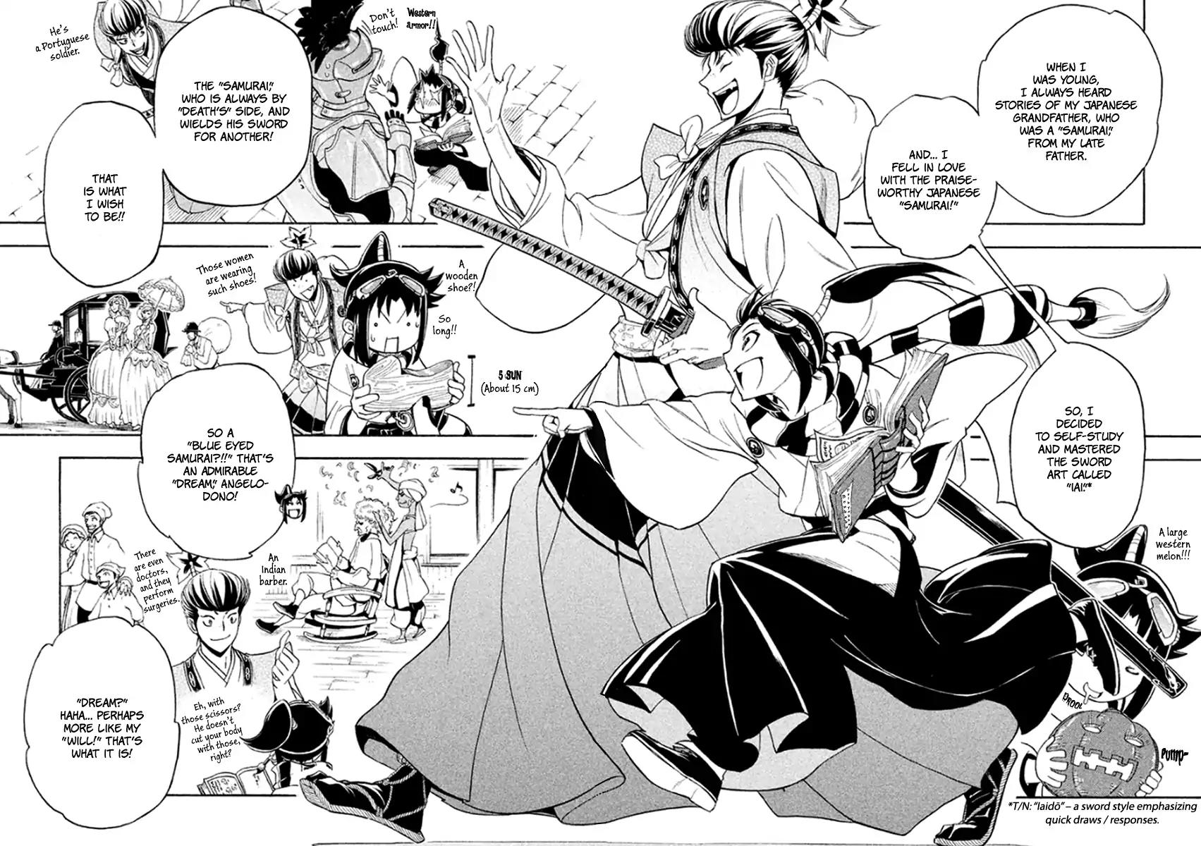 Samurai Ragazzi - Sengoku Shounen Seihou Kenbunroku Chapter 33 page 25 - Chapter 33: Goa - Dark Skinned Nobunaga and the Blue Eyed Samurai