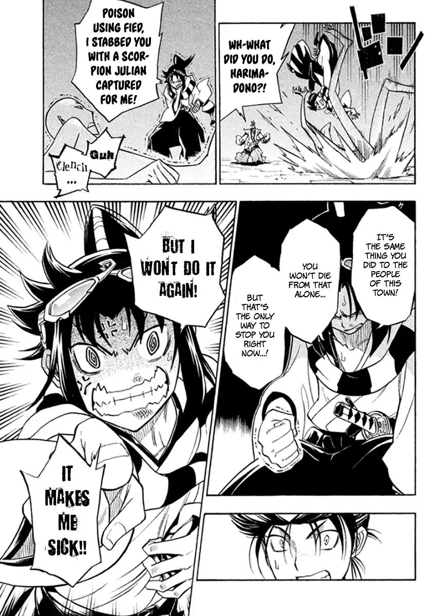 Samurai Ragazzi - Sengoku Shounen Seihou Kenbunroku Chapter 34 page 22 - Chapter 34: "Thug Cow" ards in the Dark Night