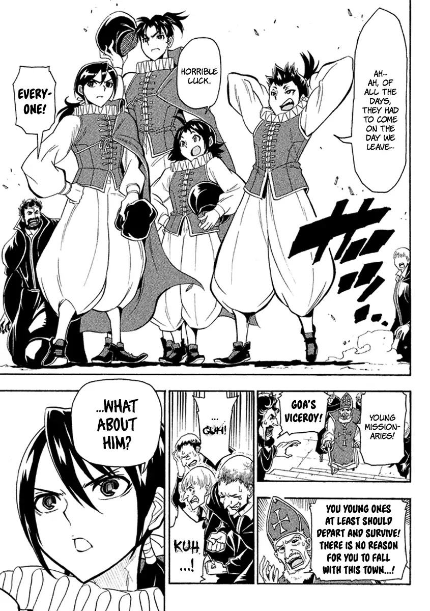 Samurai Ragazzi - Sengoku Shounen Seihou Kenbunroku Chapter 39 page 8 - Chapter 39: ~Goa~ The Wind Blows West-ward [End]