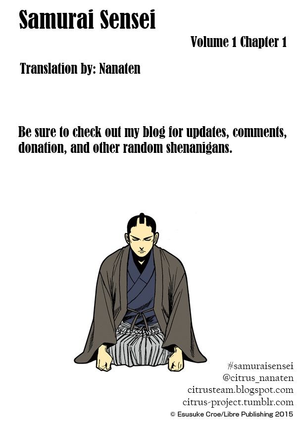 Samurai Sensei Chapter 1 page 13 - Chapter 1 : Samurai, Appears!