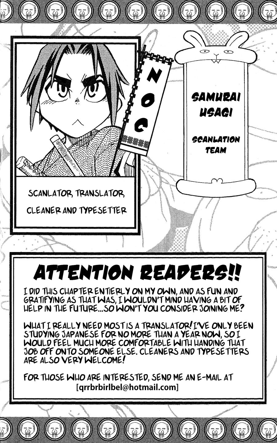 Samurai Usagi Chapter 11 page 20 - Chapter 11: Husband, A Common Wound