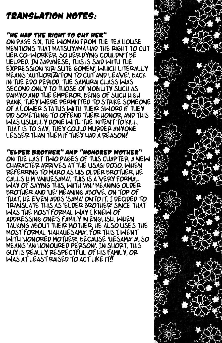 Samurai Usagi Chapter 12 page 21 - Chapter 12: The Smile's Origin