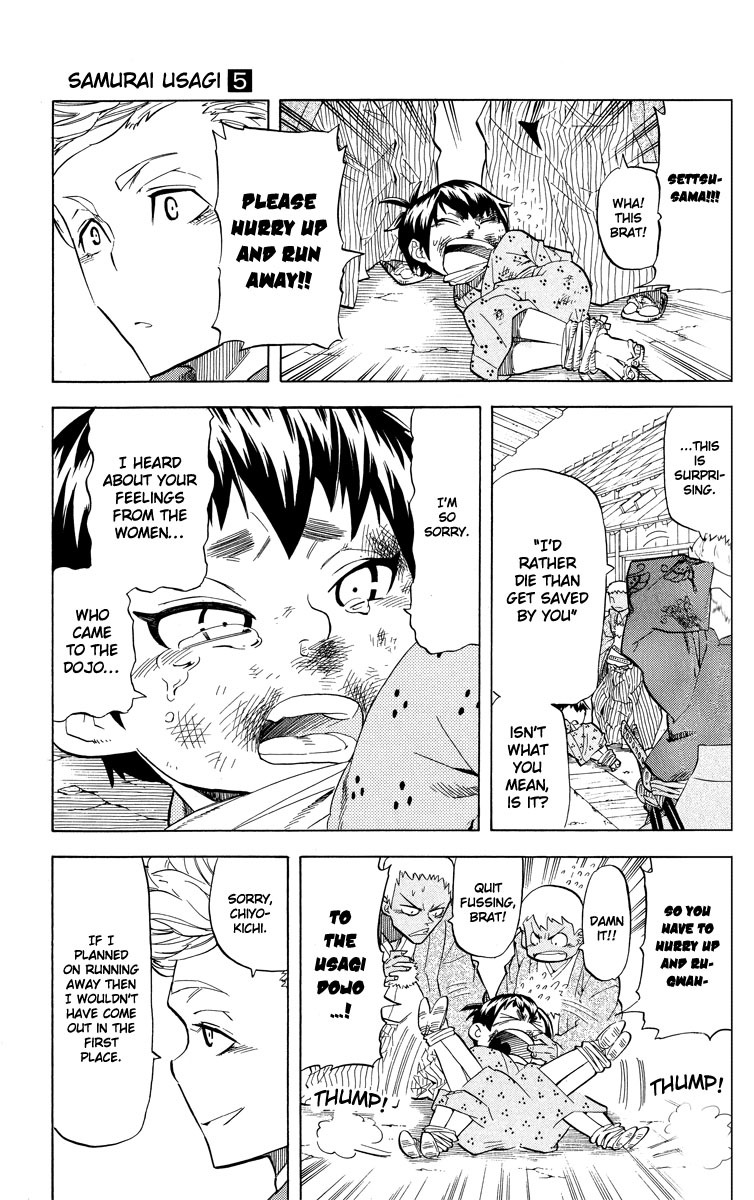 Samurai Usagi Chapter 39 page 9 - Chapter 39: Pitch Black! The Hakuba Dojo