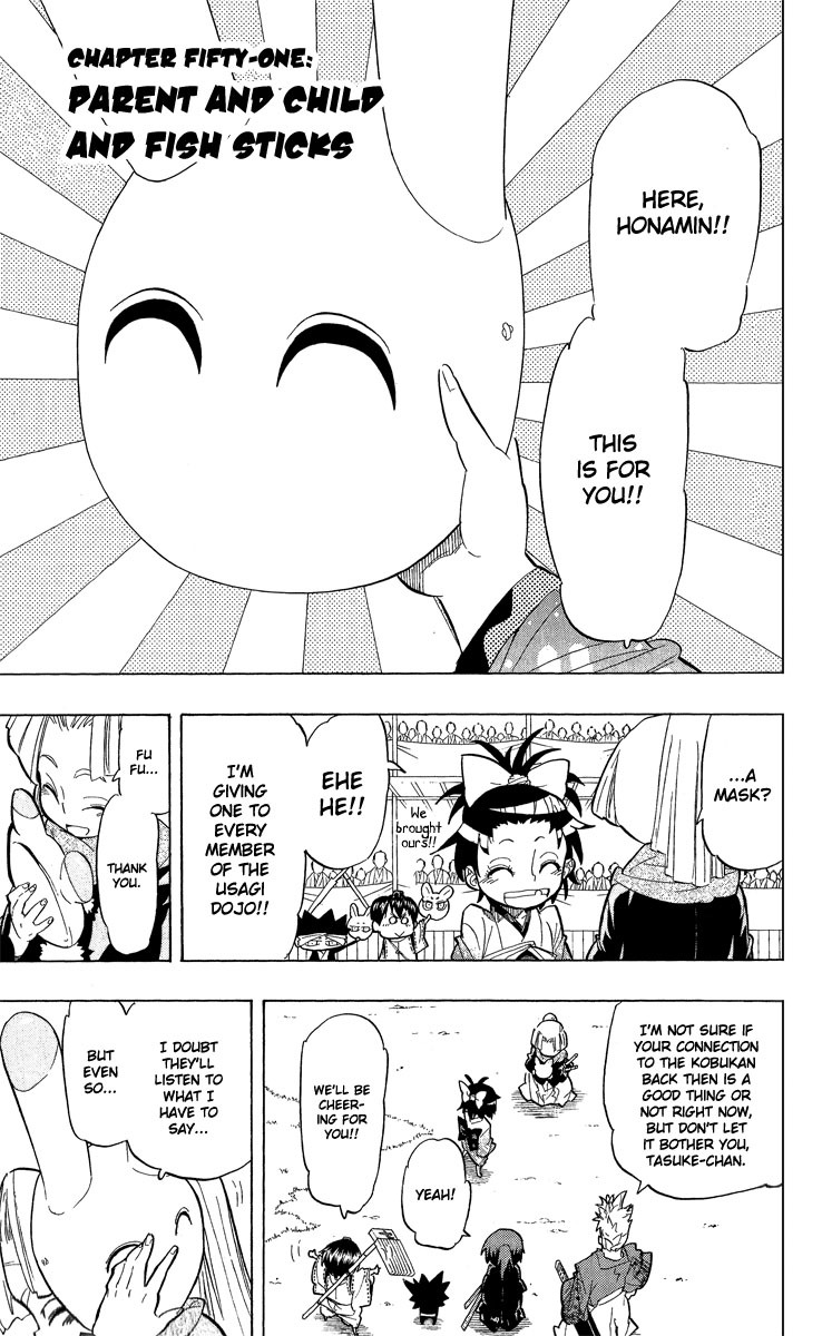 Samurai Usagi Chapter 51 page 1 - Chapter 51: Parent And Child And Fish Sticks