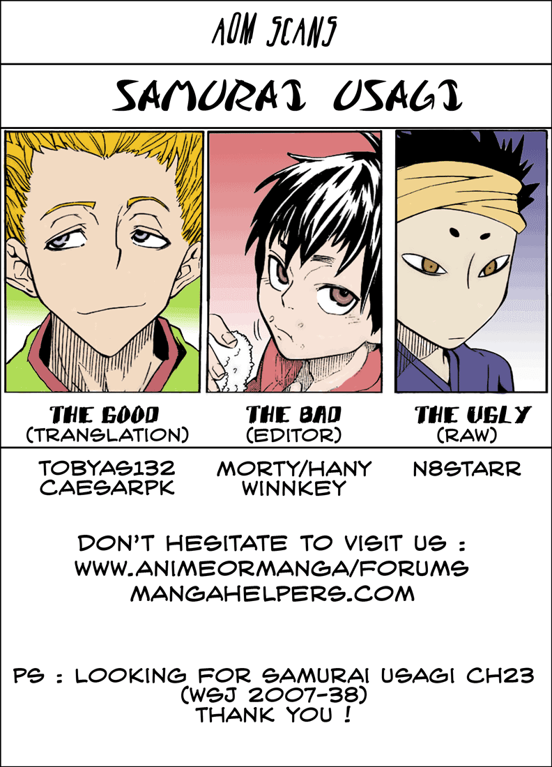 Samurai Usagi Chapter 6 page 20 - Chapter 6: The Real Regional Delicacy