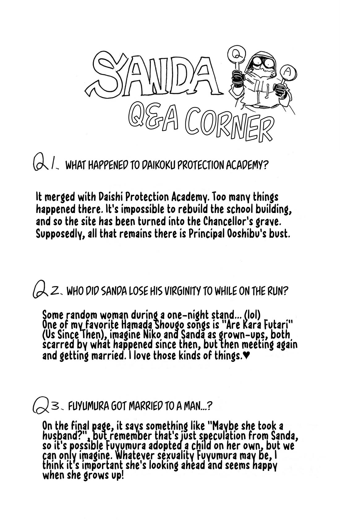 Sanda Chapter 142.5 page 1 - Chapter 142.5: Vol. 16 Extras