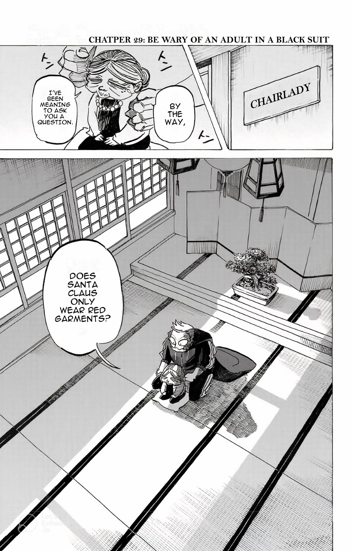 Sanda Chapter 29 page 1 - Chapter 29: Be Wary of the Adult in a Black Suit