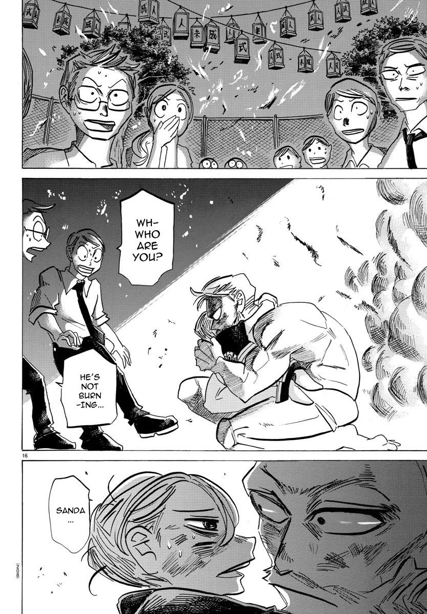 Sanda Chapter 39 page 16 - Chapter 39: Remember Chapter 2? Santa is Immune to Fire.