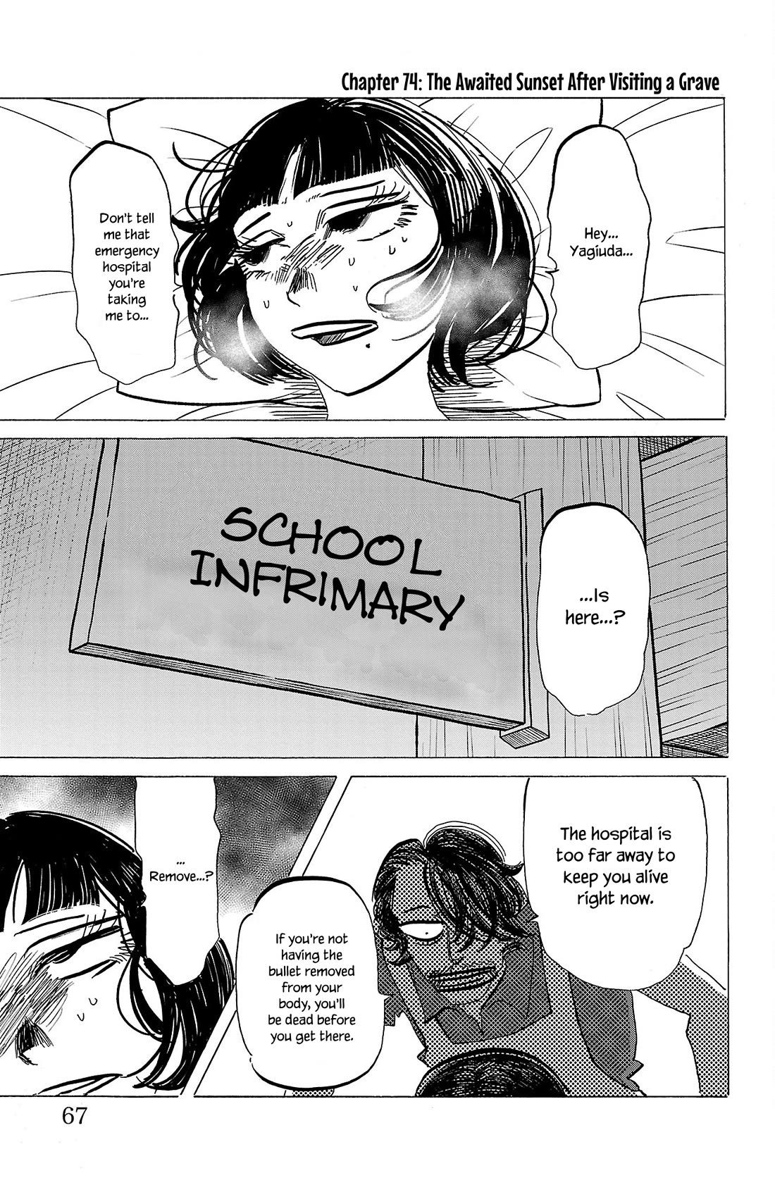 Sanda Chapter 74 page 1 - Chapter 74: The Awaited Sunset After Visiting a Grave