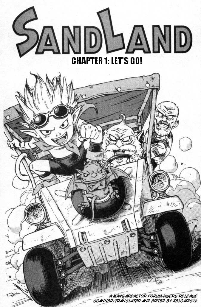SandLand Chapter 1 page 4 - Chapter 1: Let's Go!