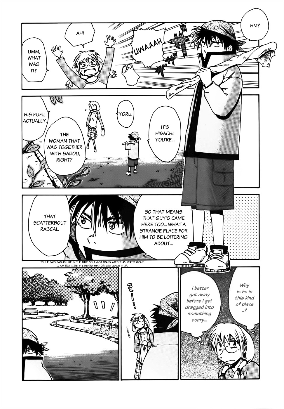Sanjin Sadou Chapter 5 page 6 - Chapter 5: Park Barrier Part 1