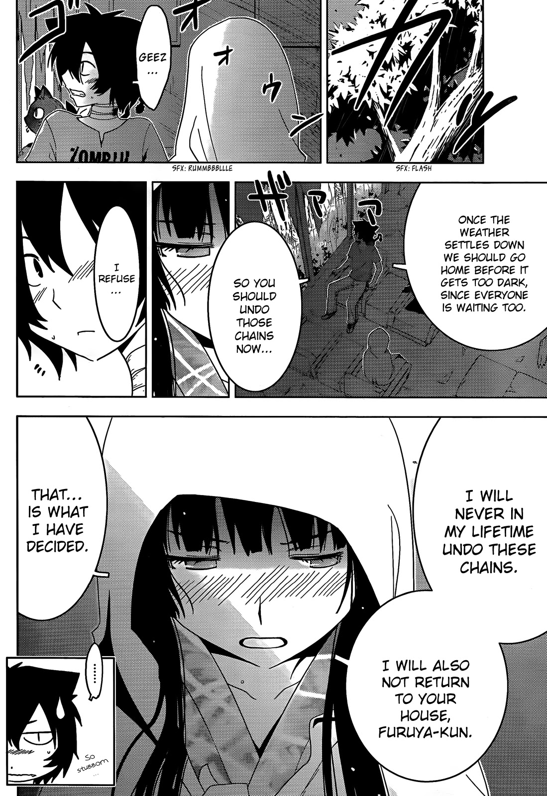 Sankarea Chapter 19 page 24 - Chapter 19: Because... You Didn't Do As I Said To... + Return of the Living Dead 3 +