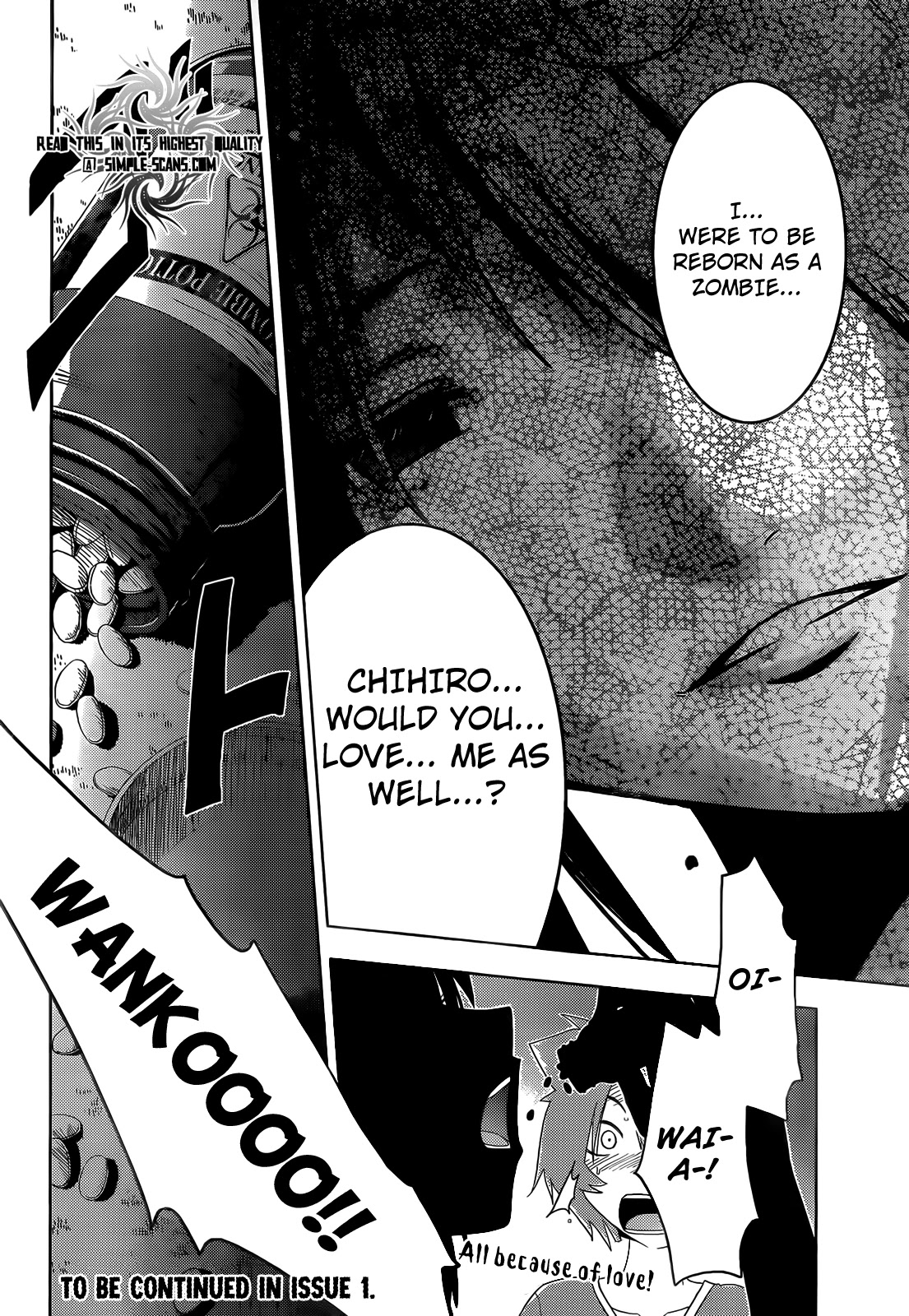 Sankarea Chapter 23 page 33 - Chapter 23: My… Feelings As Well… + Zombie Strippers +