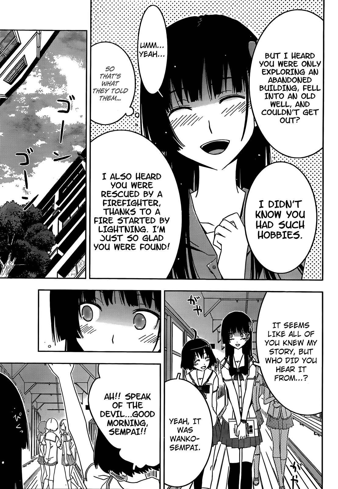 Sankarea Chapter 23 page 8 - Chapter 23: My… Feelings As Well… + Zombie Strippers +