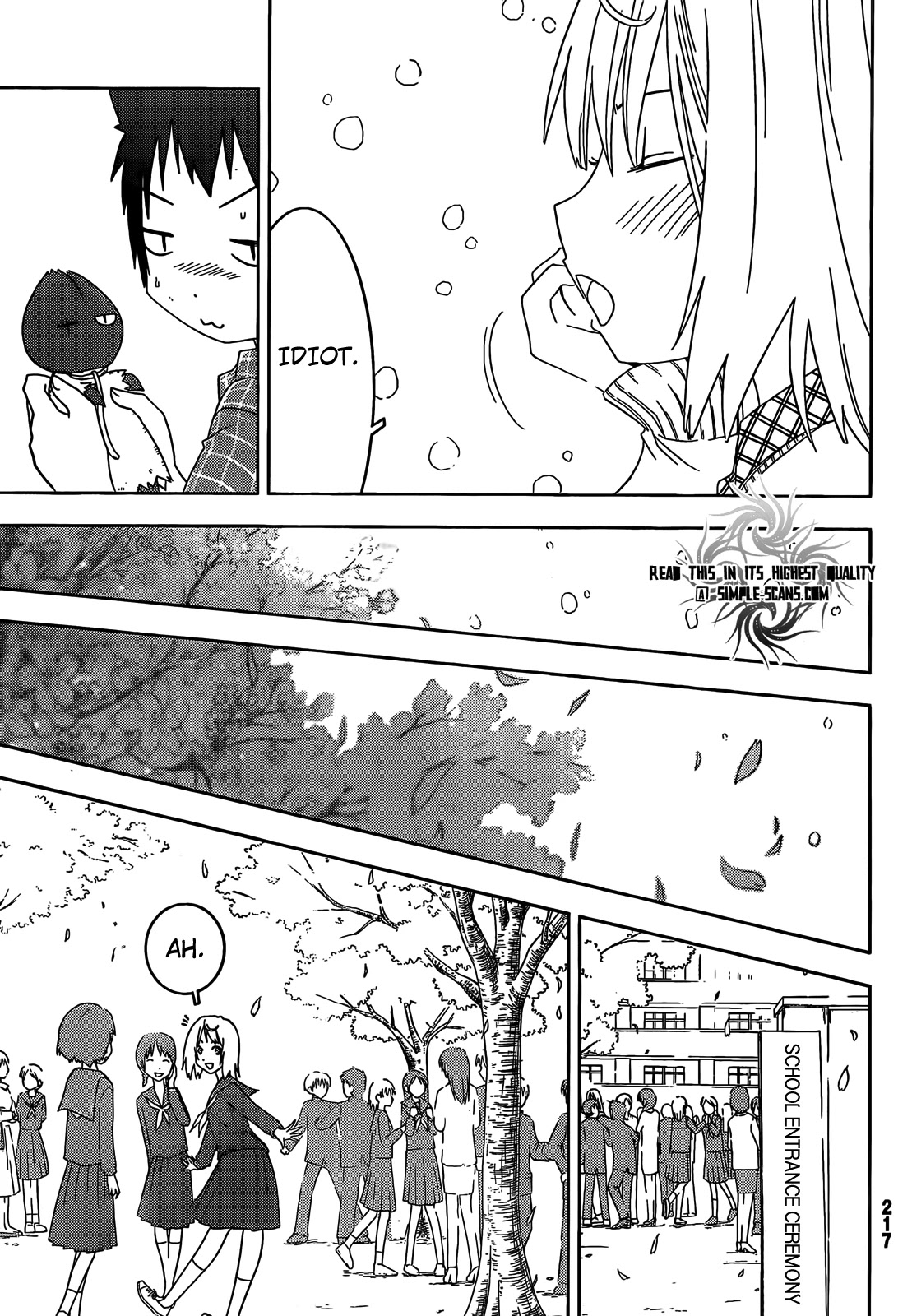 Sankarea Chapter 24 page 14 - Chapter 24: Even If… Unrequited Love… + Bio Zombie +
