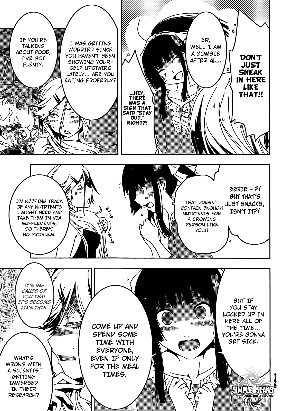 Sankarea Chapter 25 page 8 - Chapter 25: Fri...ends... + Zombio +