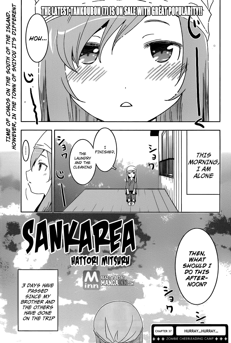 Sankarea Chapter 37 page 2 - Chapter 37: Hurray... Hurray... +Zombie Cheerleading Camp+
