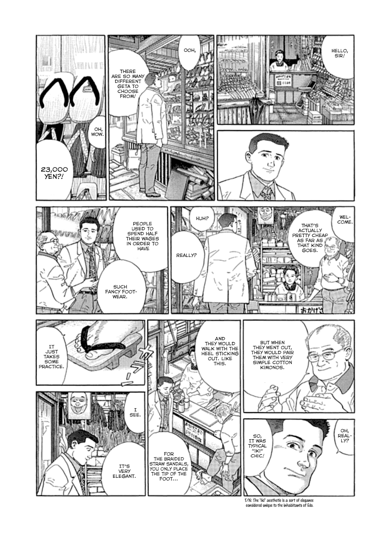 Sanpo Mono Chapter 2 page 6 - Chapter 2: The Shoes From Shinagawa