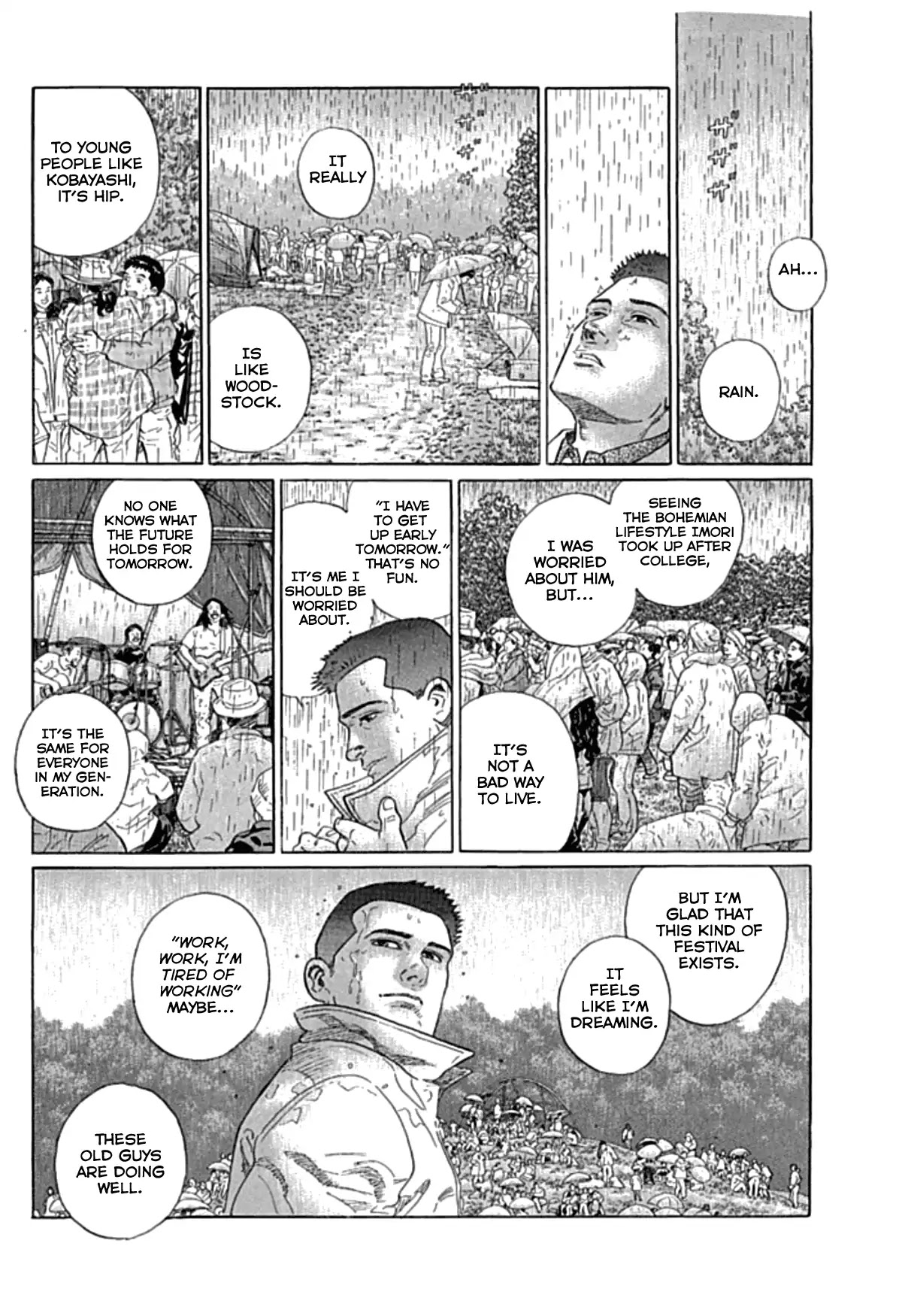 Sanpo Mono Chapter 4 page 9 - Chapter 4: The Hippie Festival