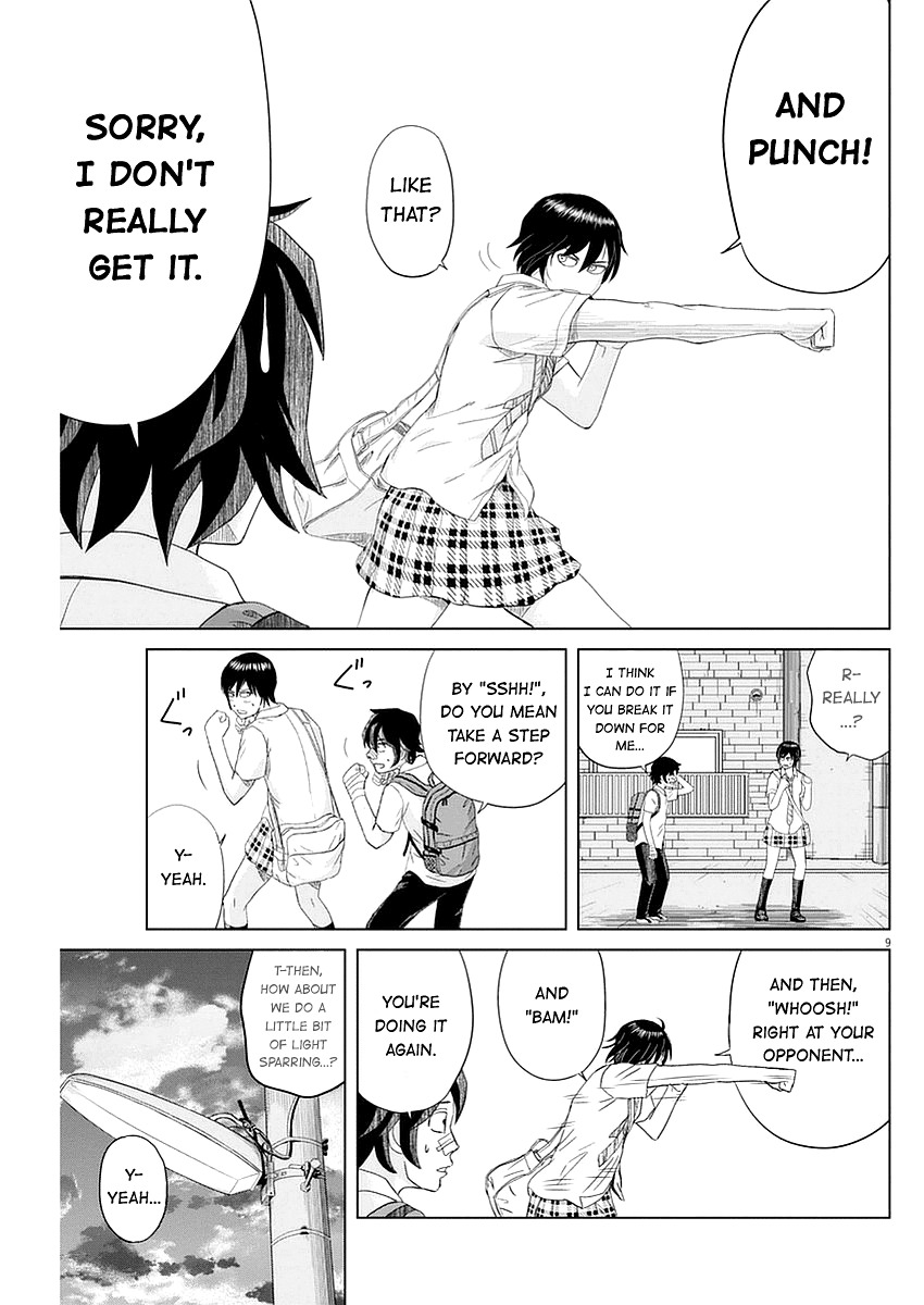 Saotome Girl, Hitakakusu Chapter 32 page 9 - Chapter 32: Saotome-Senshu, Burning Spirit
