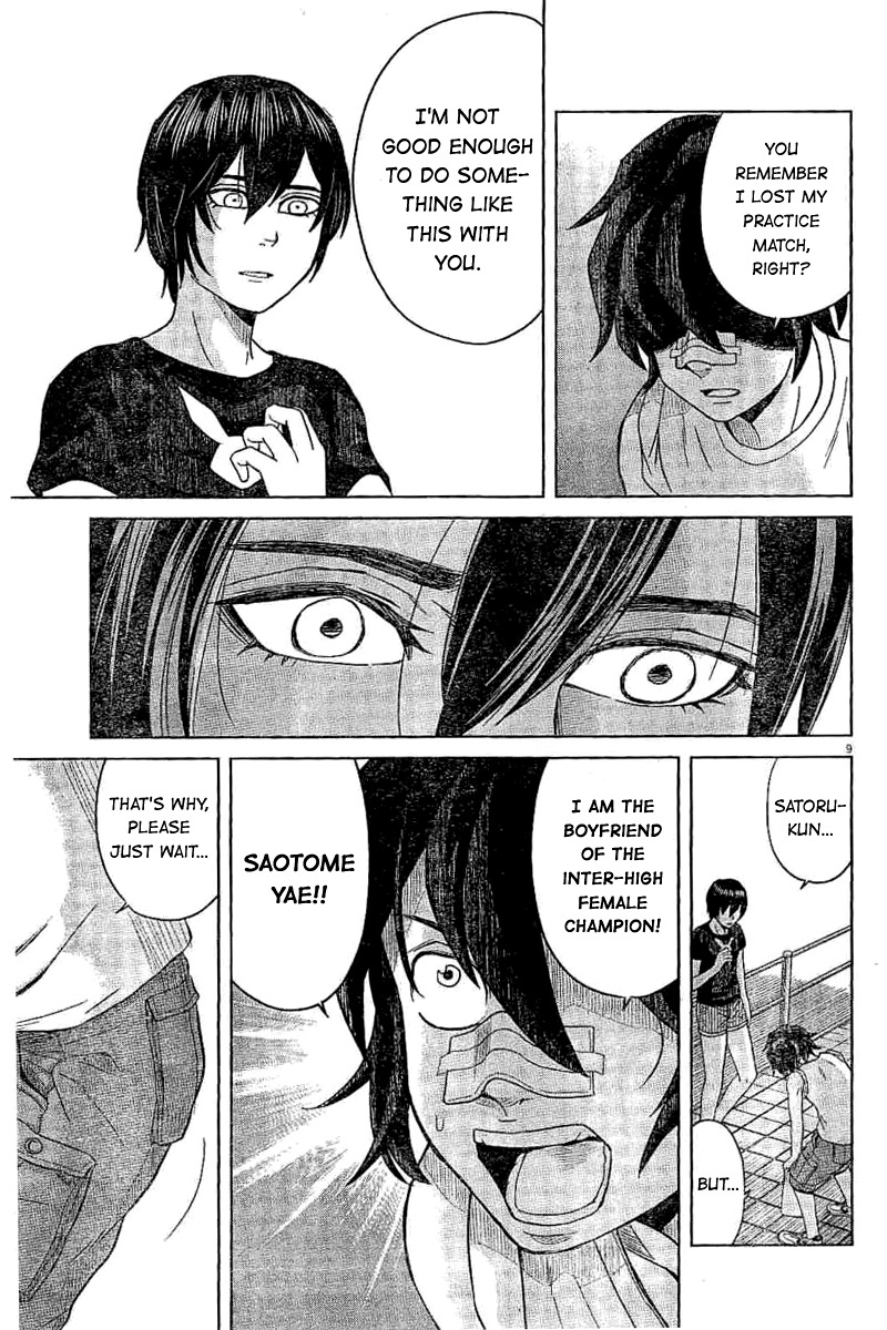 Saotome Girl, Hitakakusu Chapter 46 page 9 - Chapter 46: Saotome-Senshu, Pushing Down