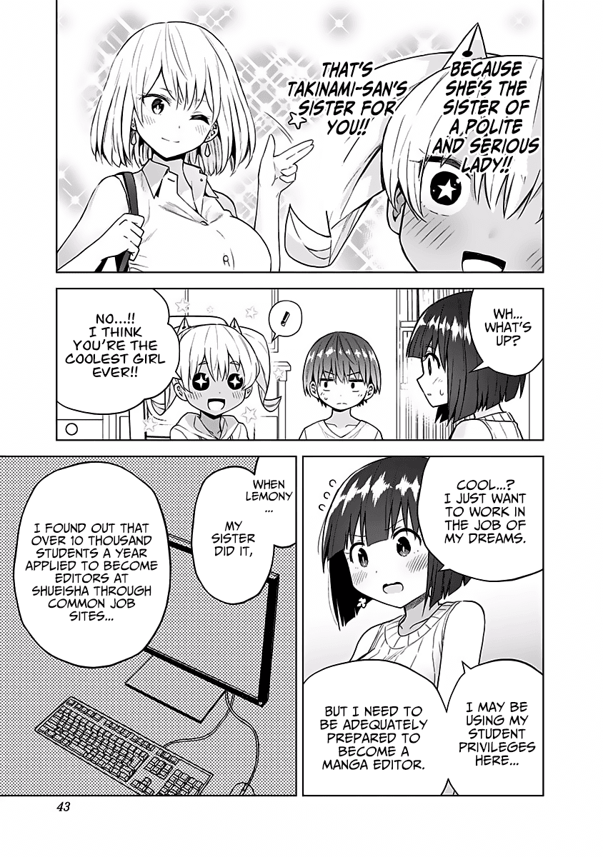 Saotome Shimai Ha Manga no Tame Nara!? Chapter 48 page 6 - Chapter 48: If Takinami Pine does it for self assessment!?