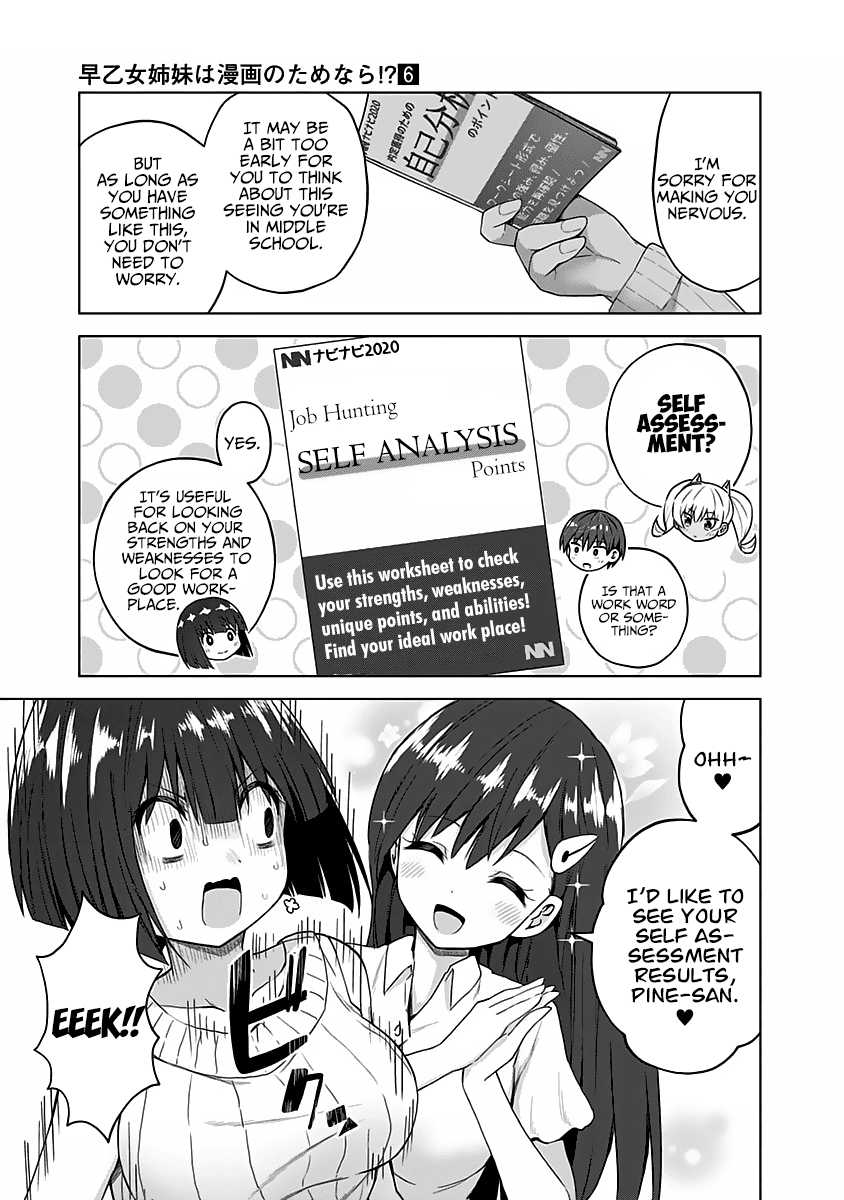 Saotome Shimai Ha Manga no Tame Nara!? Chapter 48 page 8 - Chapter 48: If Takinami Pine does it for self assessment!?