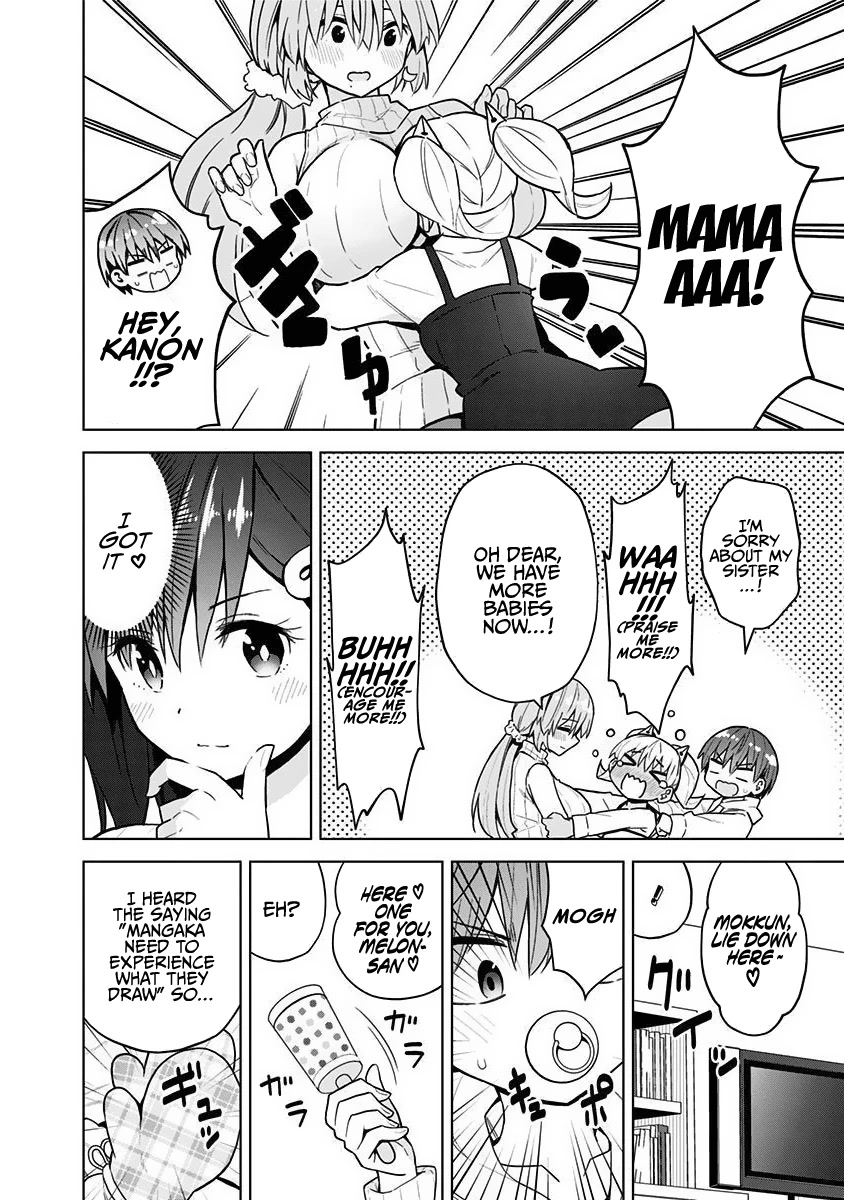 Saotome Shimai Ha Manga no Tame Nara!? Chapter 73 page 14 - Chapter 73: If Takinami Melon does it for motherly qualities!?