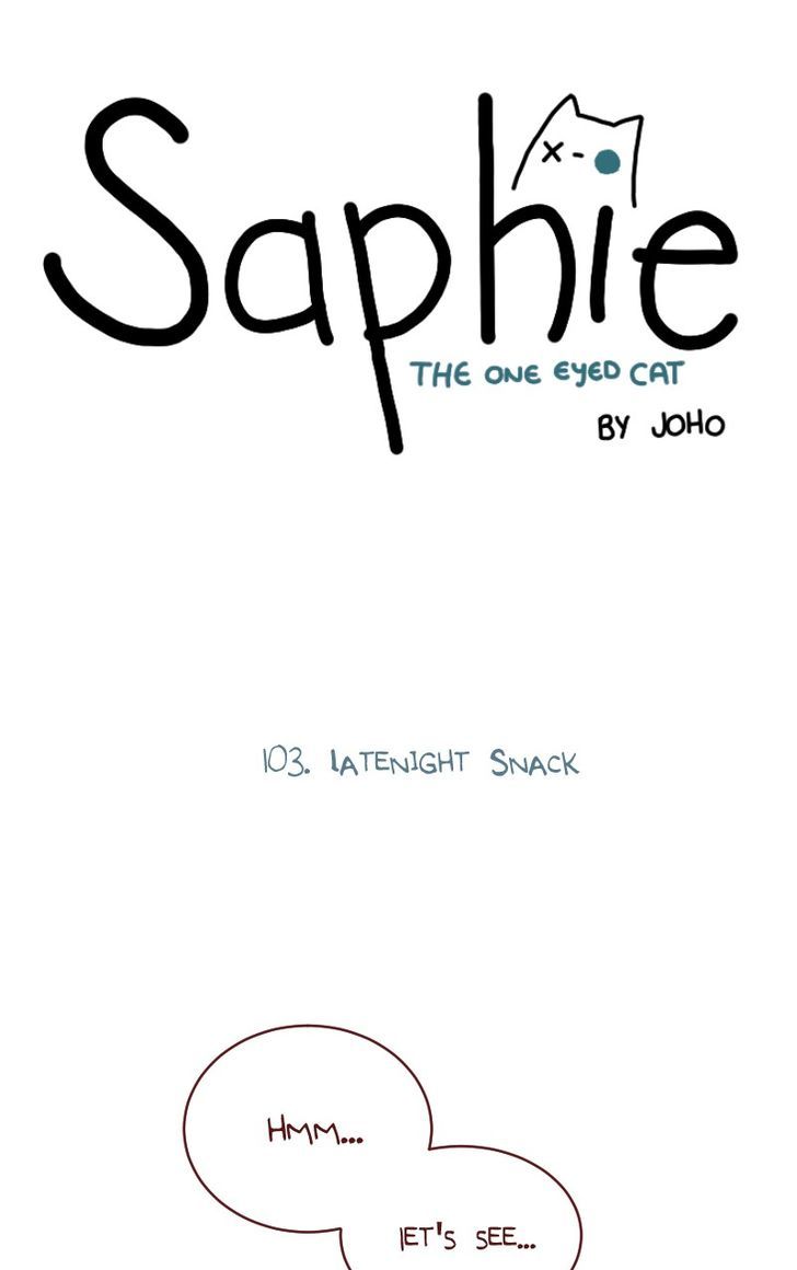 Saphie: The One-Eyed Cat Chapter 103 page 1 - Chapter 103