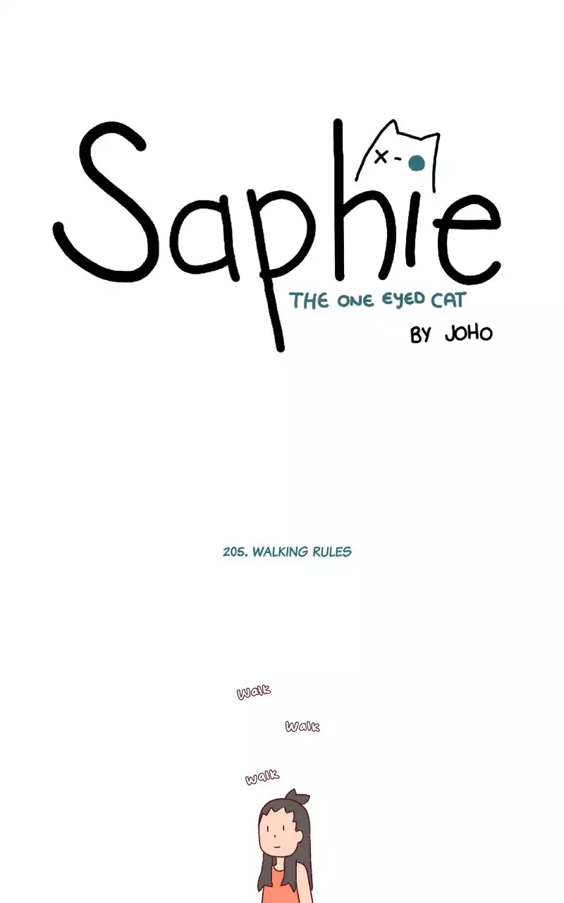 Saphie: The One-Eyed Cat Chapter 205 page 1 - Chapter 205: Walking Rules