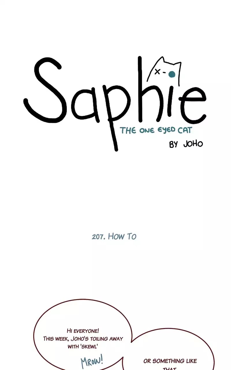 Saphie: The One-Eyed Cat Chapter 207 page 1 - Chapter 207: How To