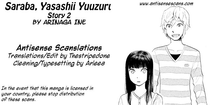 Saraba, Yasashii Yuuzuru Chapter 2 page 1 - Chapter 2 : Goodbye My Sweet Crane