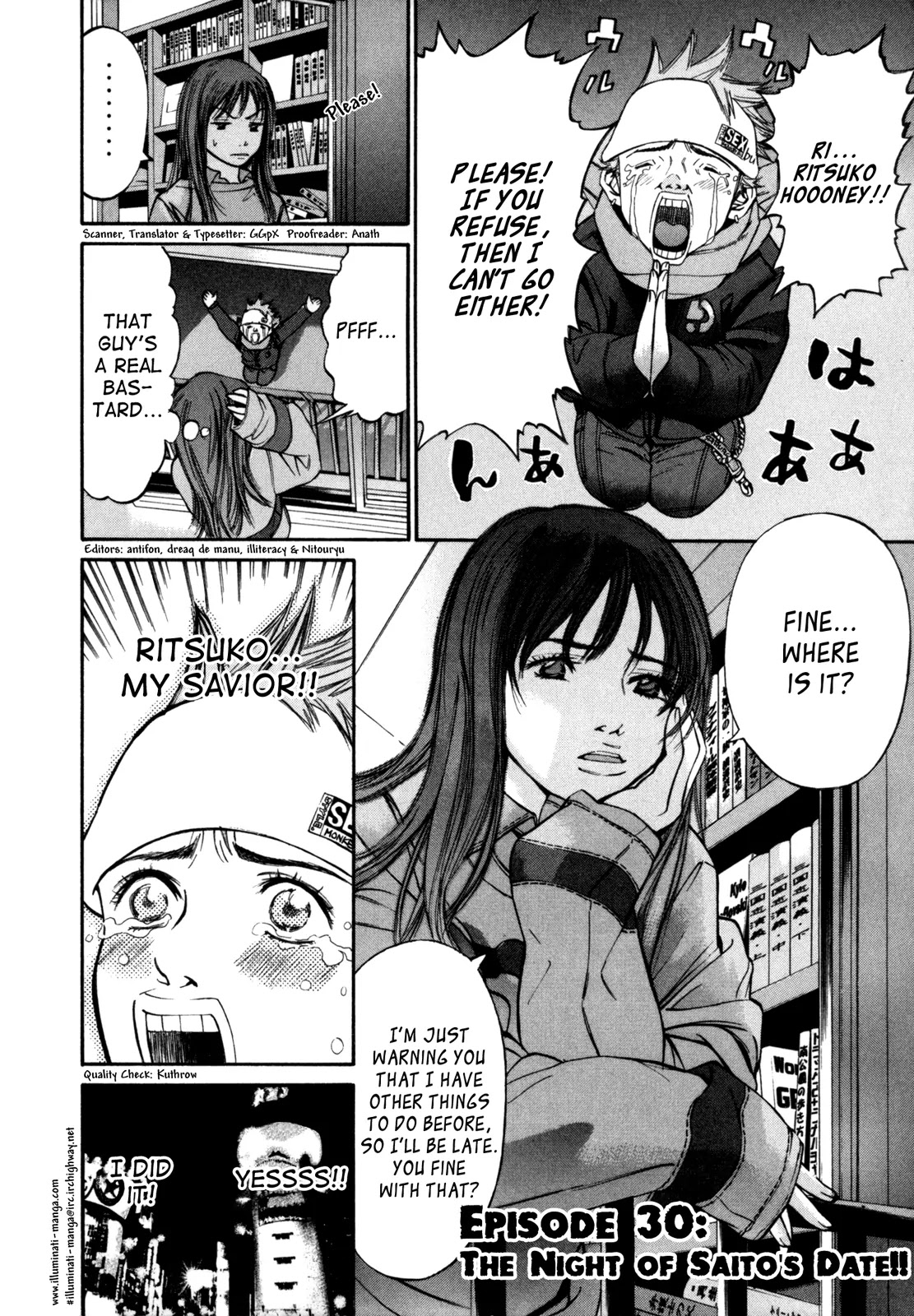 Saru Lock Chapter 30 page 9 - Chapter 30: The Night of Saito's Date!!
