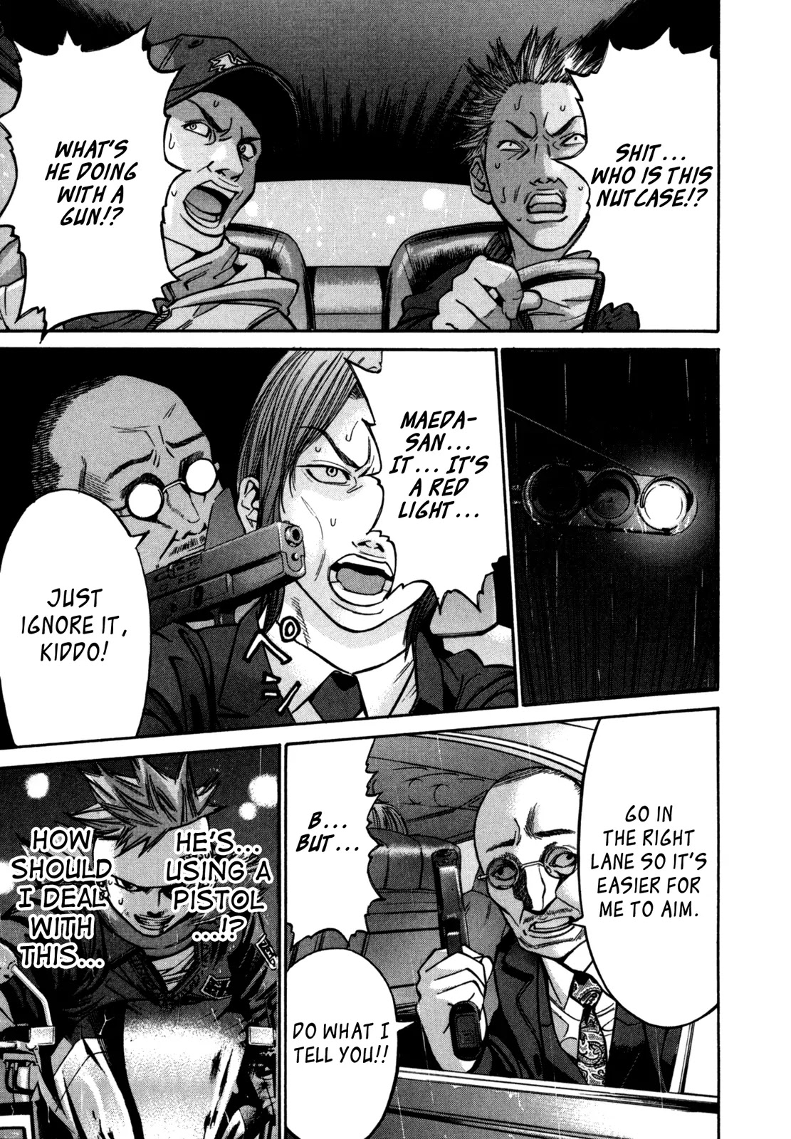 Saru Lock Chapter 37 page 11 - Chapter 37: Christmas Eve Car Chase (1)