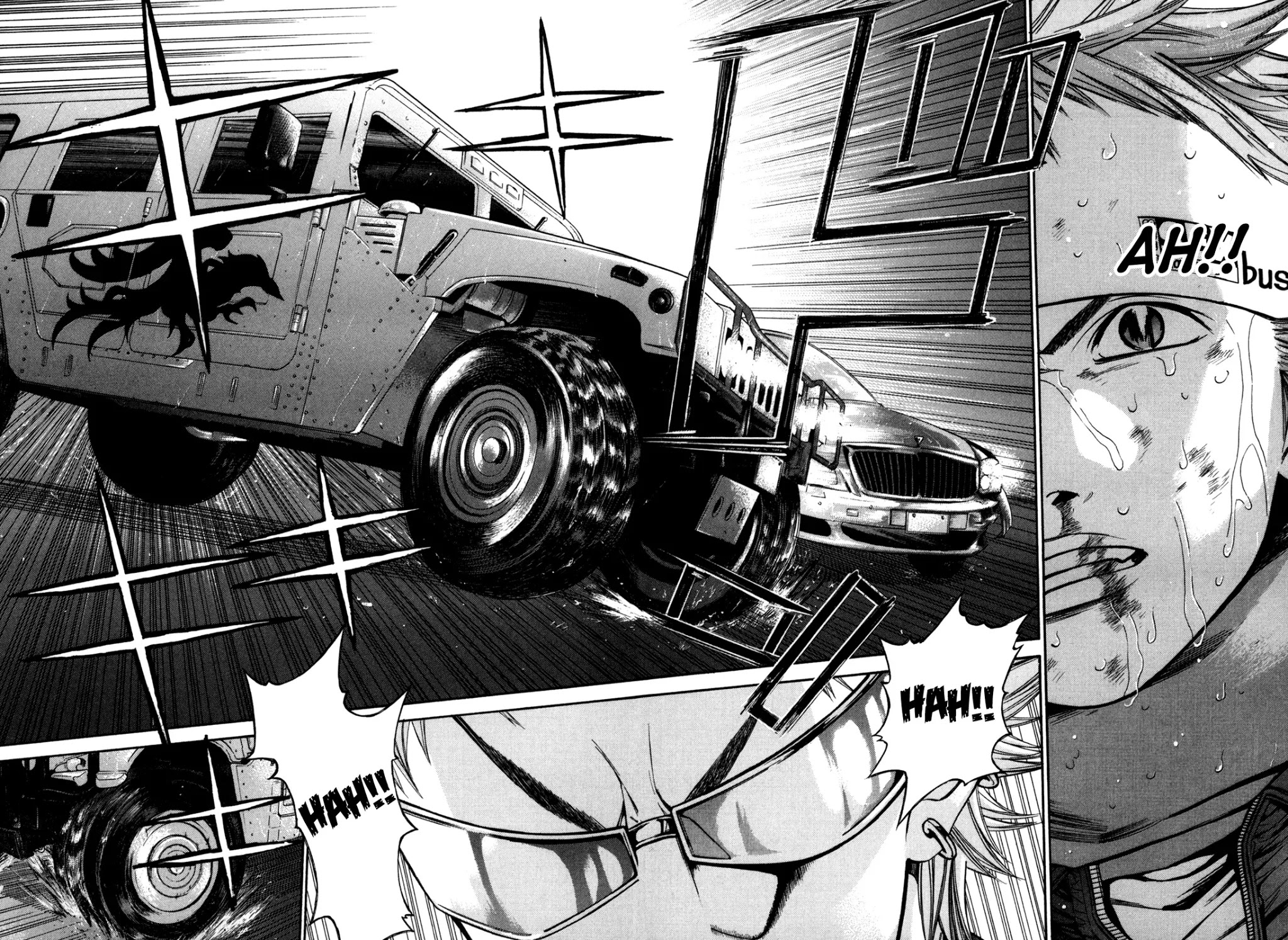Saru Lock Chapter 37 page 12 - Chapter 37: Christmas Eve Car Chase (1)