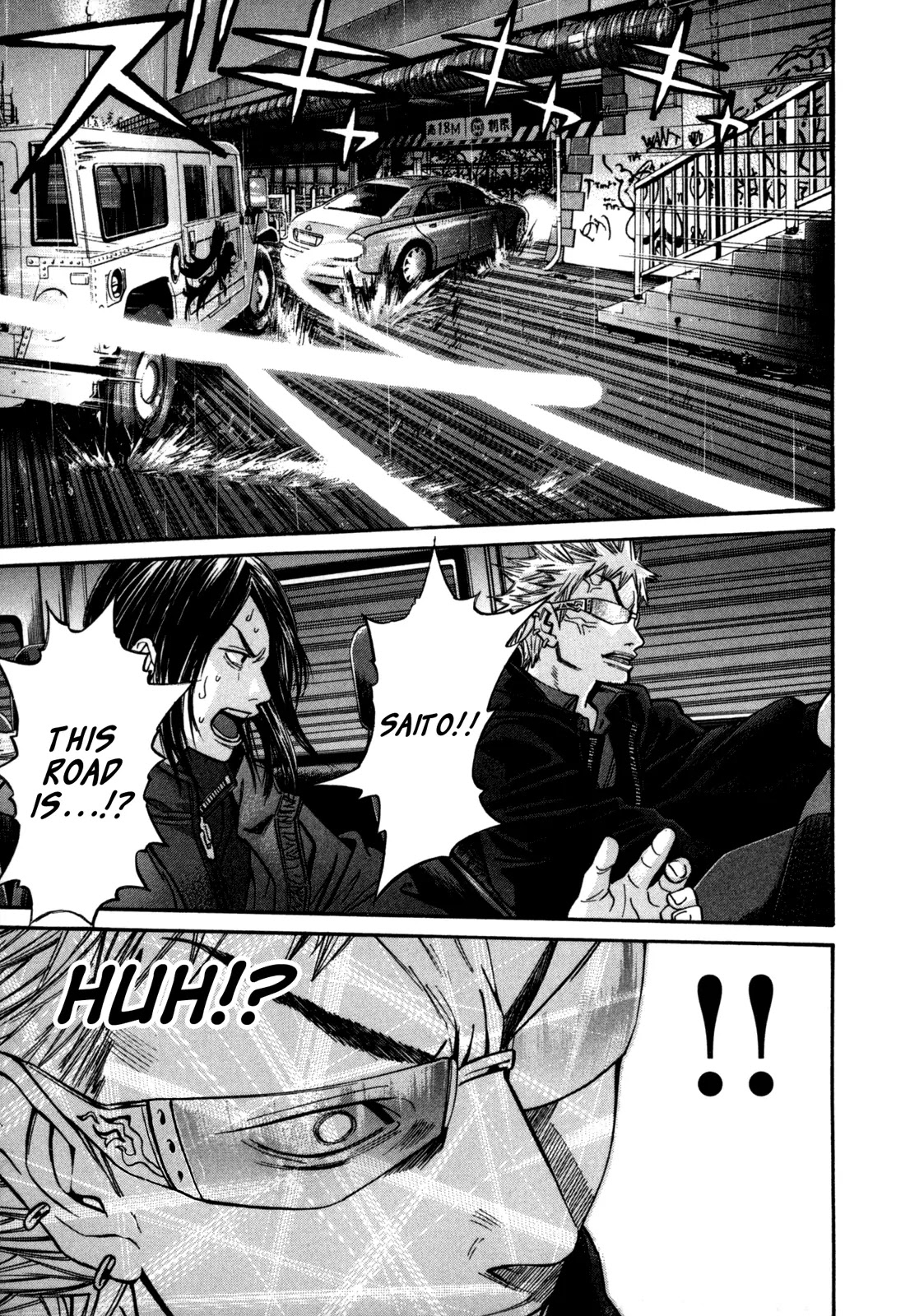 Saru Lock Chapter 38 page 7 - Chapter 38: Christmas Eve Car Chase!! (2)