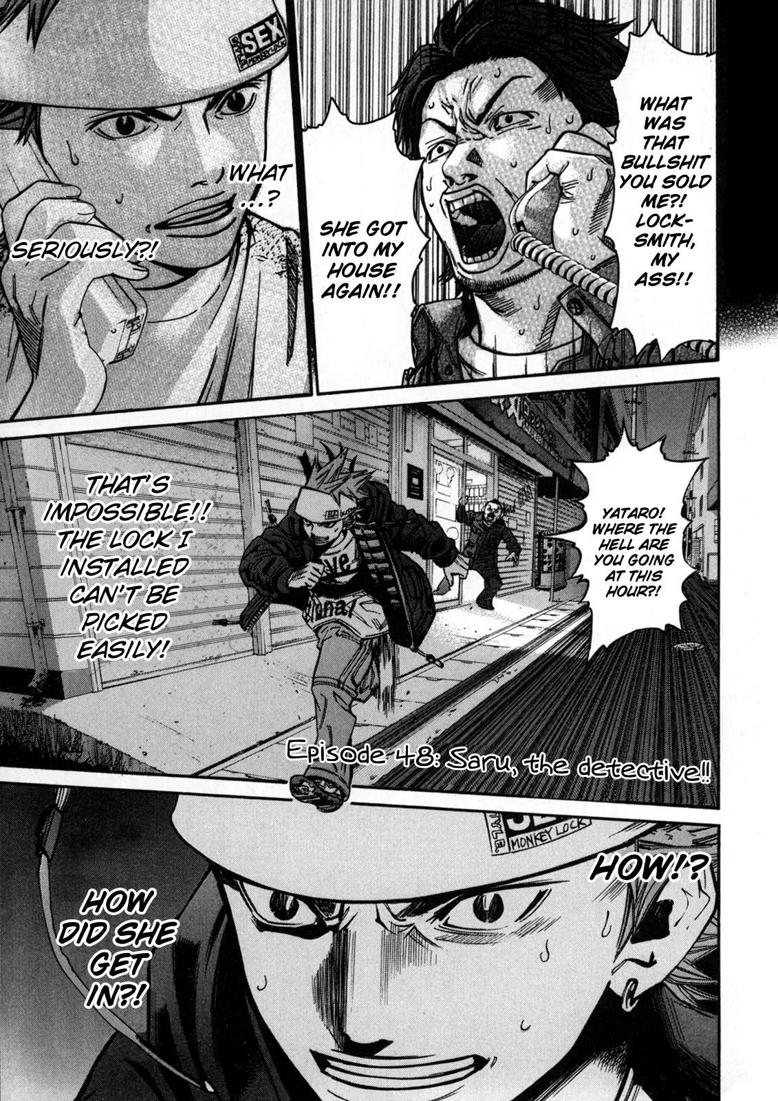 Saru Lock Chapter 48 page 1 - Chapter 48: Saru, the detective!!