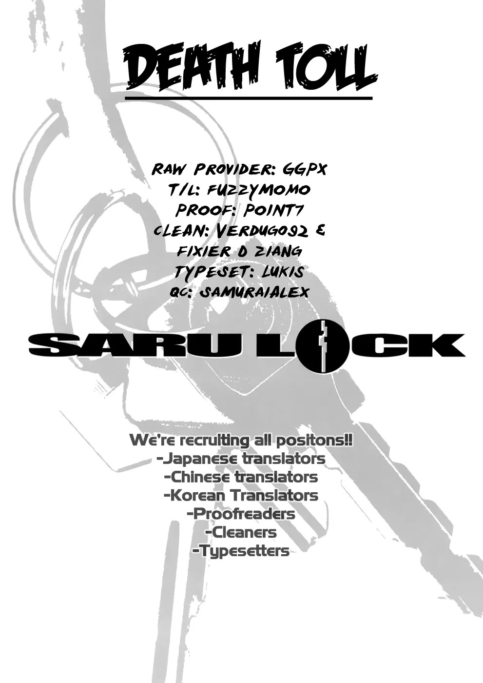 Saru Lock Chapter 49 page 1 - Chapter 49: The Trap is Set!!