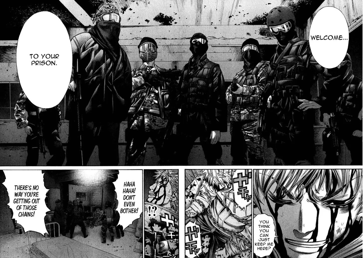 Saru Lock Chapter 68 page 8 - Chapter 68: The Commandos' Base