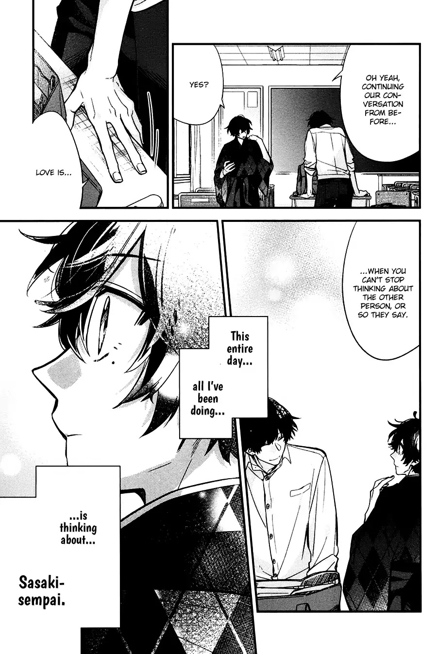 Sasaki to Miyano Chapter 22 page 24 - Chapter 22: Realization