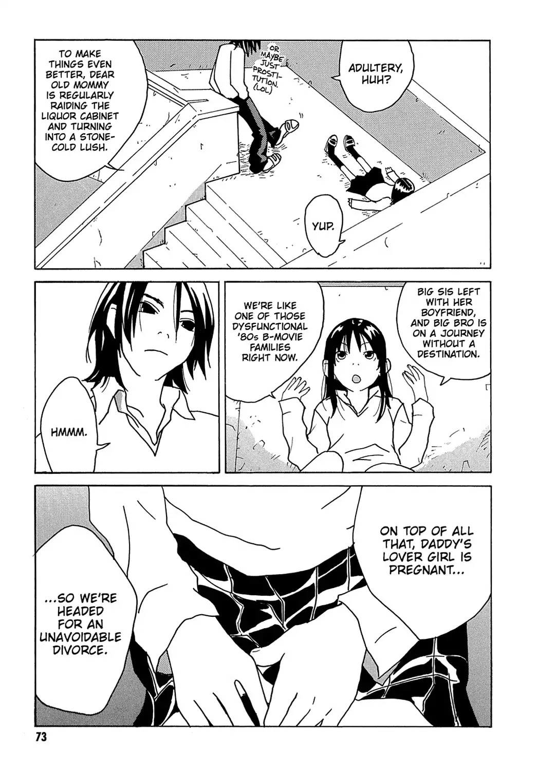 Sasameke Chapter 15.5 page 5 - Vol.2 Omake ☆03: The Whispering Kicker of Youth