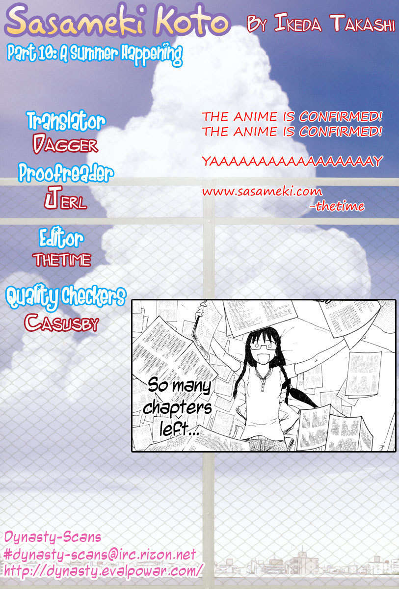 Sasameki Koto Chapter 10 page 25 - Chapter 10: A Summer Happening