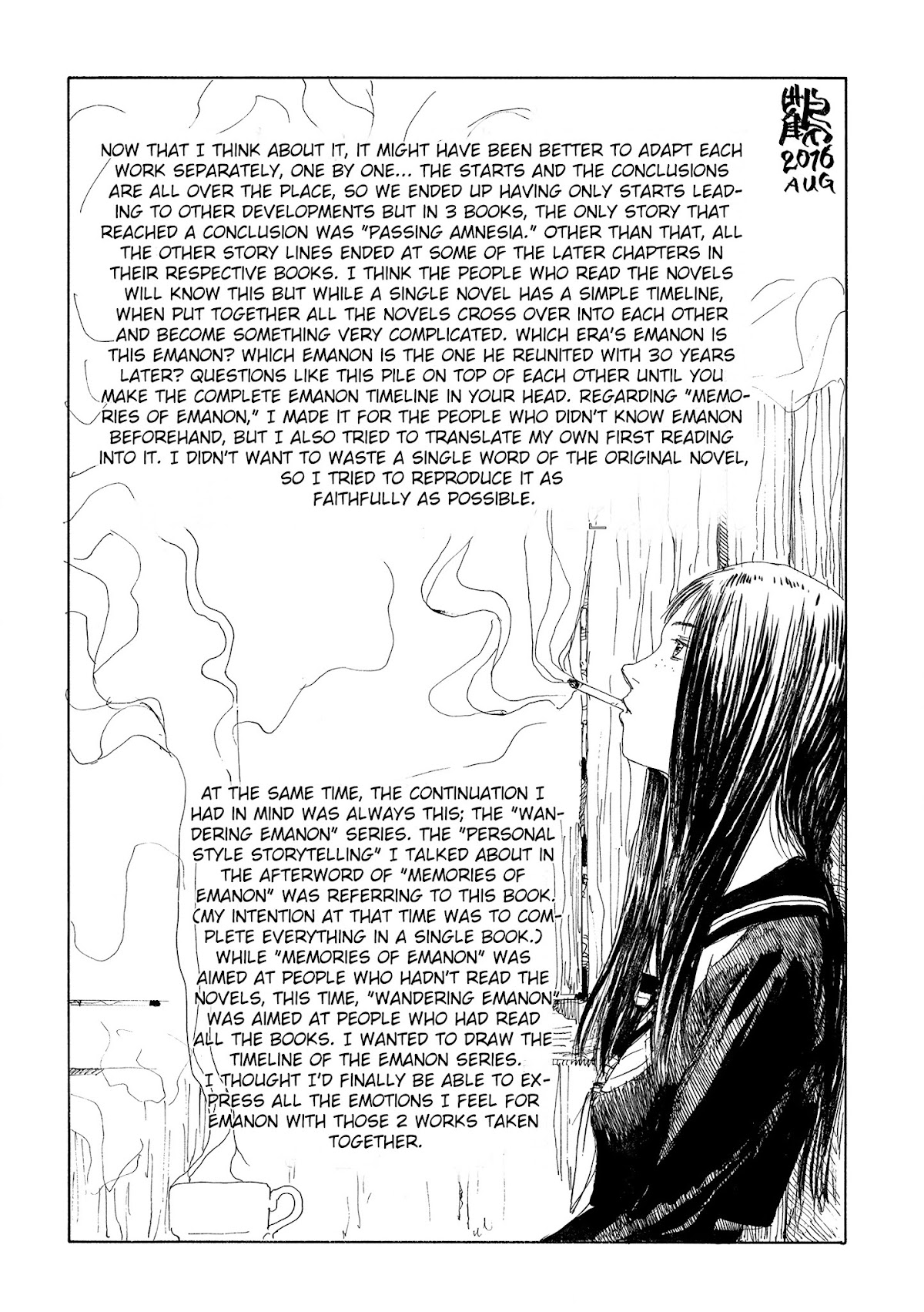 Sasurai Emanon Chapter 37.5 page 2 - Chapter 37.5: Afterword