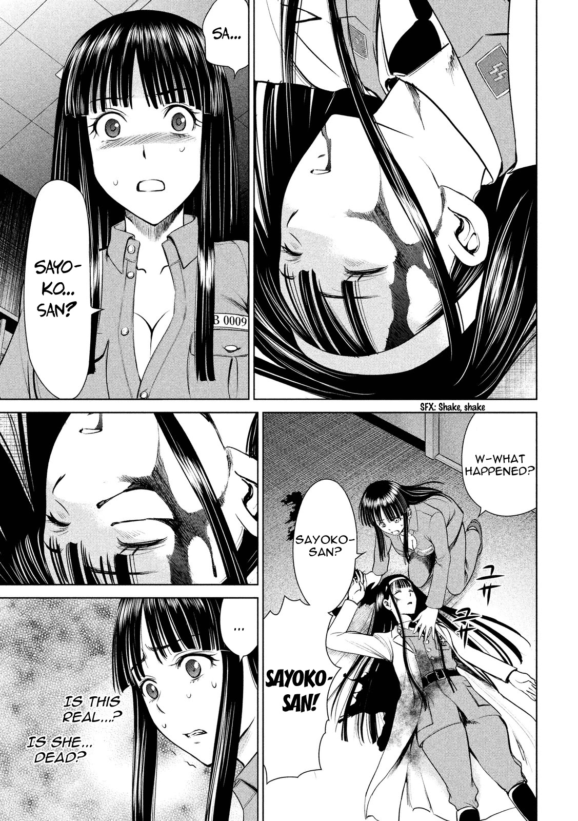 Satanofani Chapter 5 page 14 - Chapter 5: Haguro Prison at Night